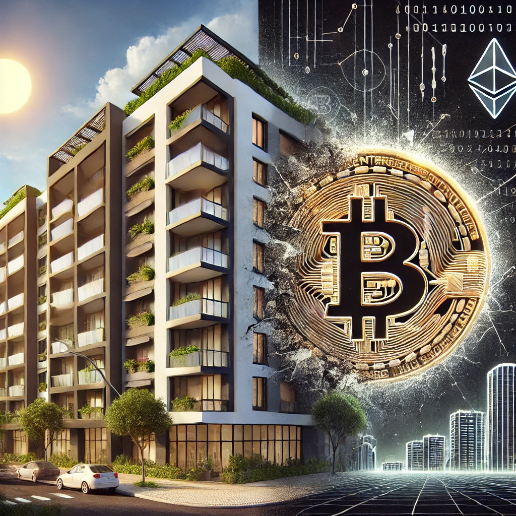 investimento imóveis e criptomoedas